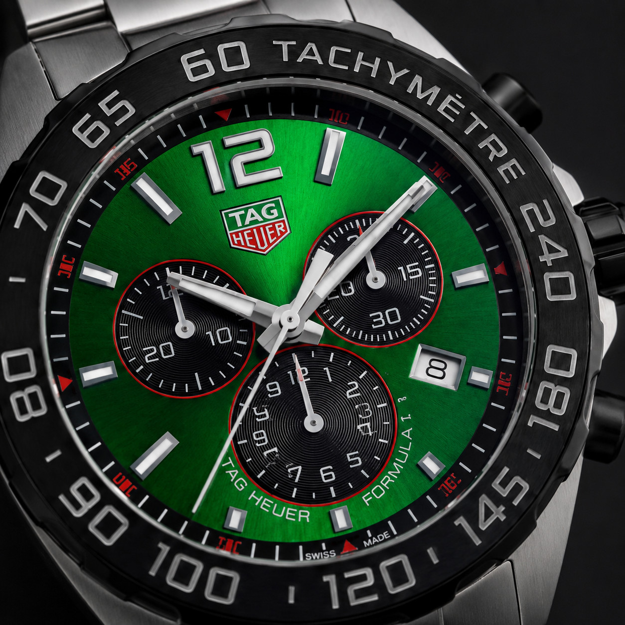 TAG Heuer Formula 1 Chronograph Green Dial Steel CAZ101AP.BA0842