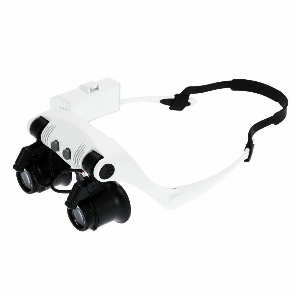 LED Magnifier Glasses Magnifying Headband Eyewear for Watchmaker Jewelers Repair