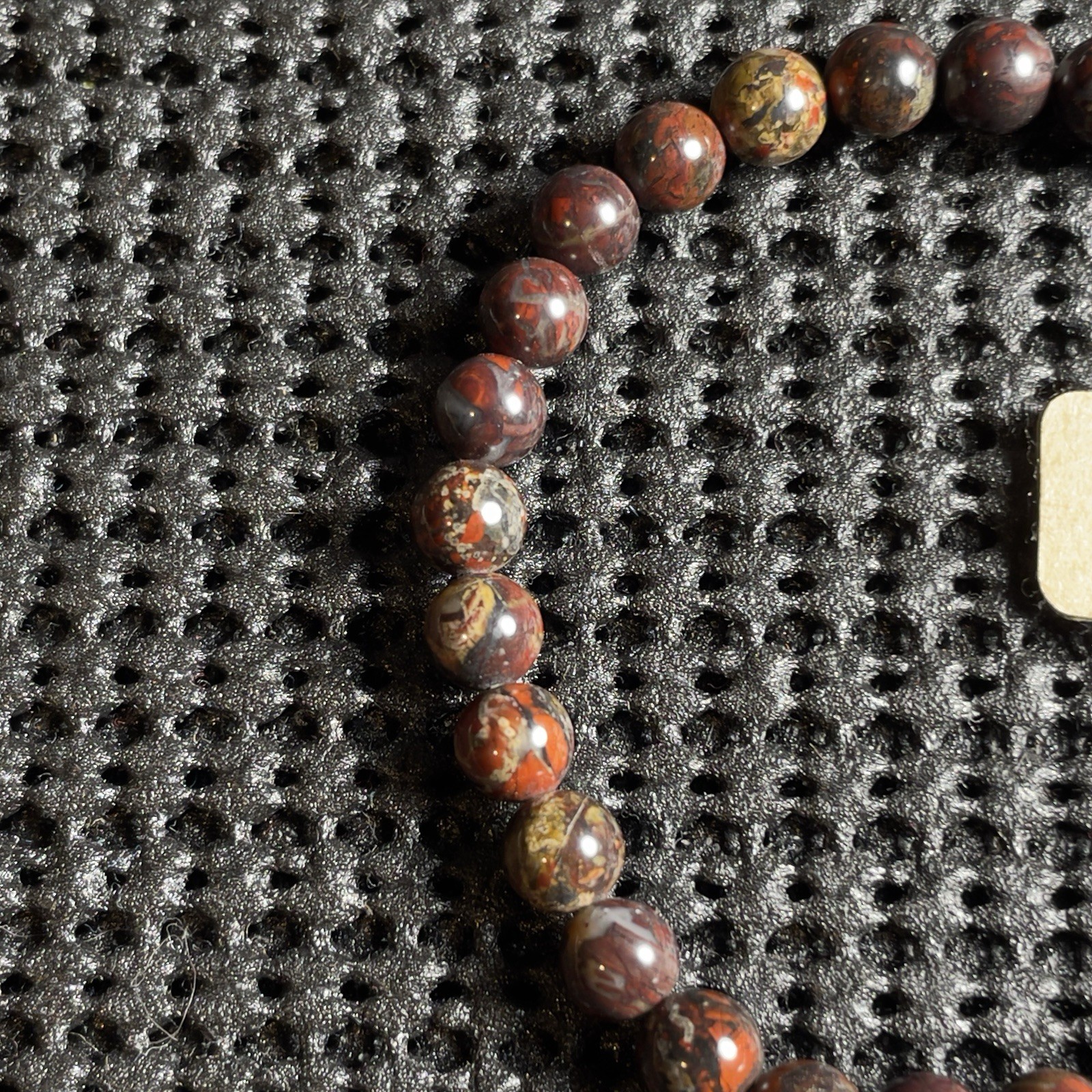 5mm Red Pietersite Agate Bracelet Gemstone Healing Crystal Reiki Chakra Gift Men