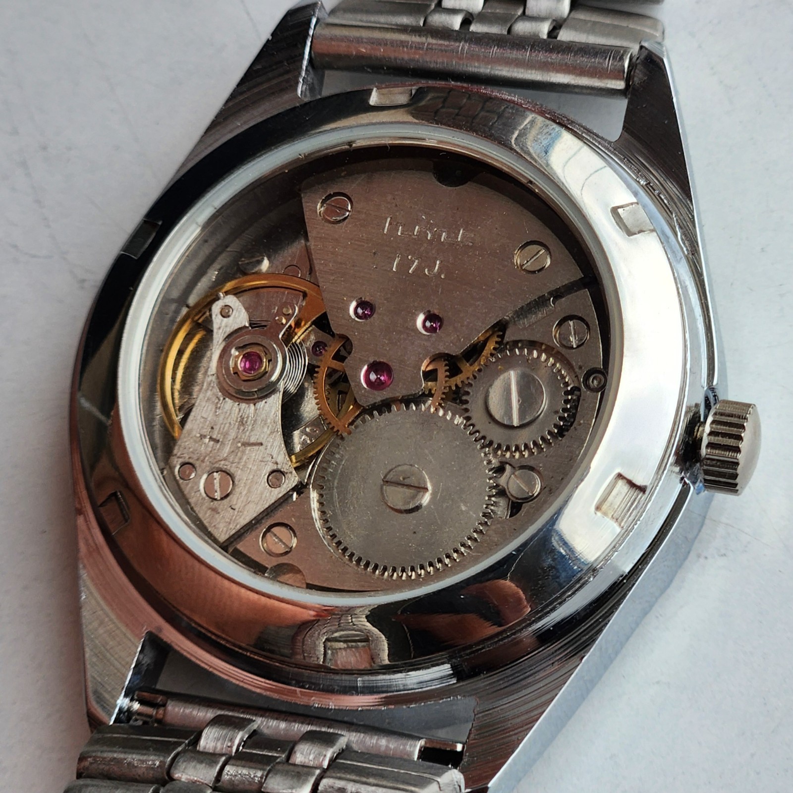 Vintage HMT Kohinoor Fluted Bezel Mechanical Hand Winding Wrist Watch A26