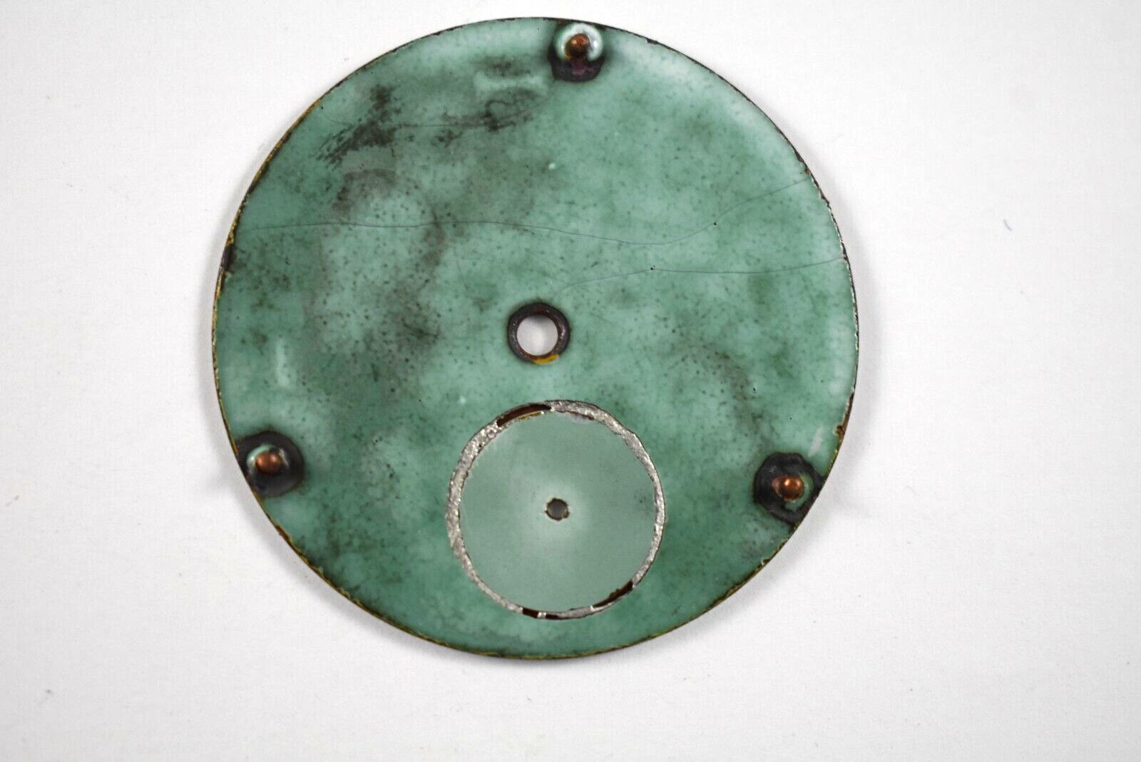 Vintage Waltham Enamel 42.13mm Roman Numeral Pocket Watch Dial lot.x