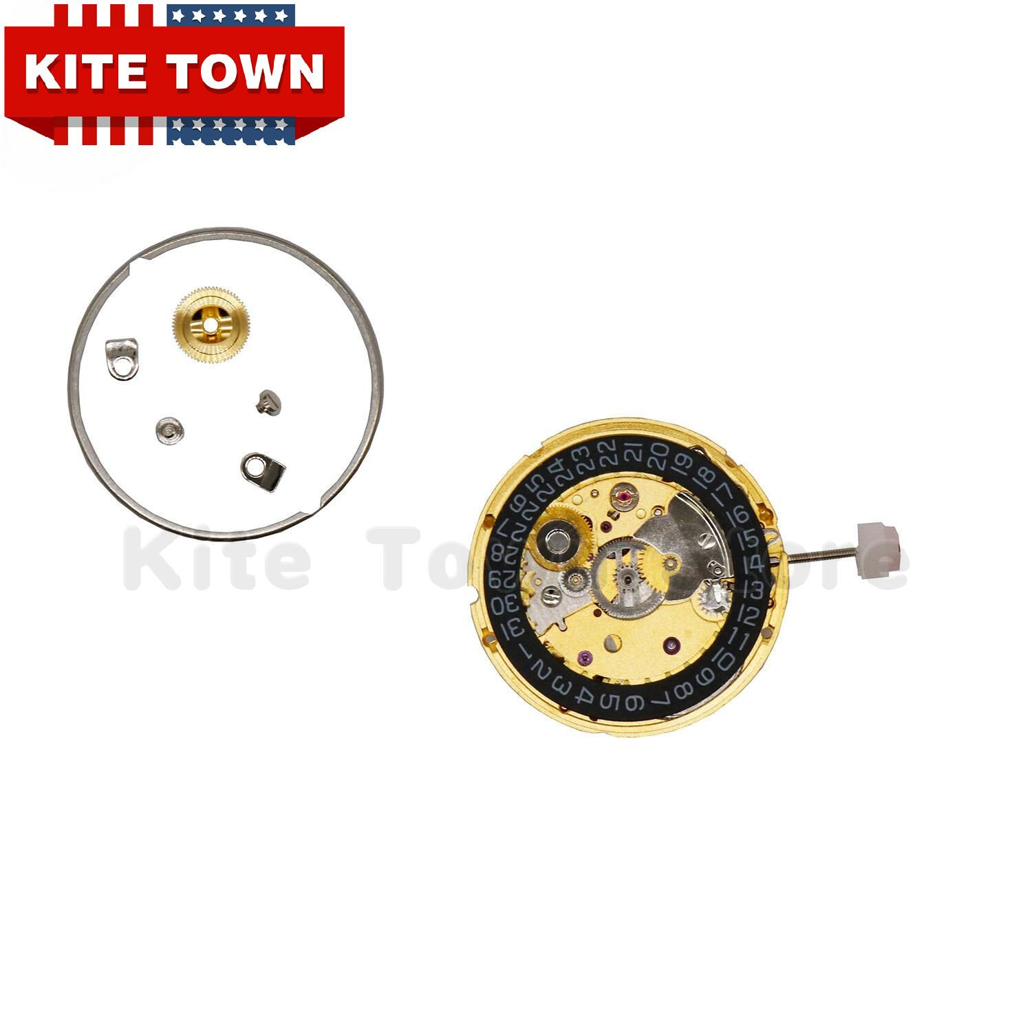 ST2130 Clone ETA 2824-2 SELLITA SW200 Gold Black 3H Atomatic Watch Movement