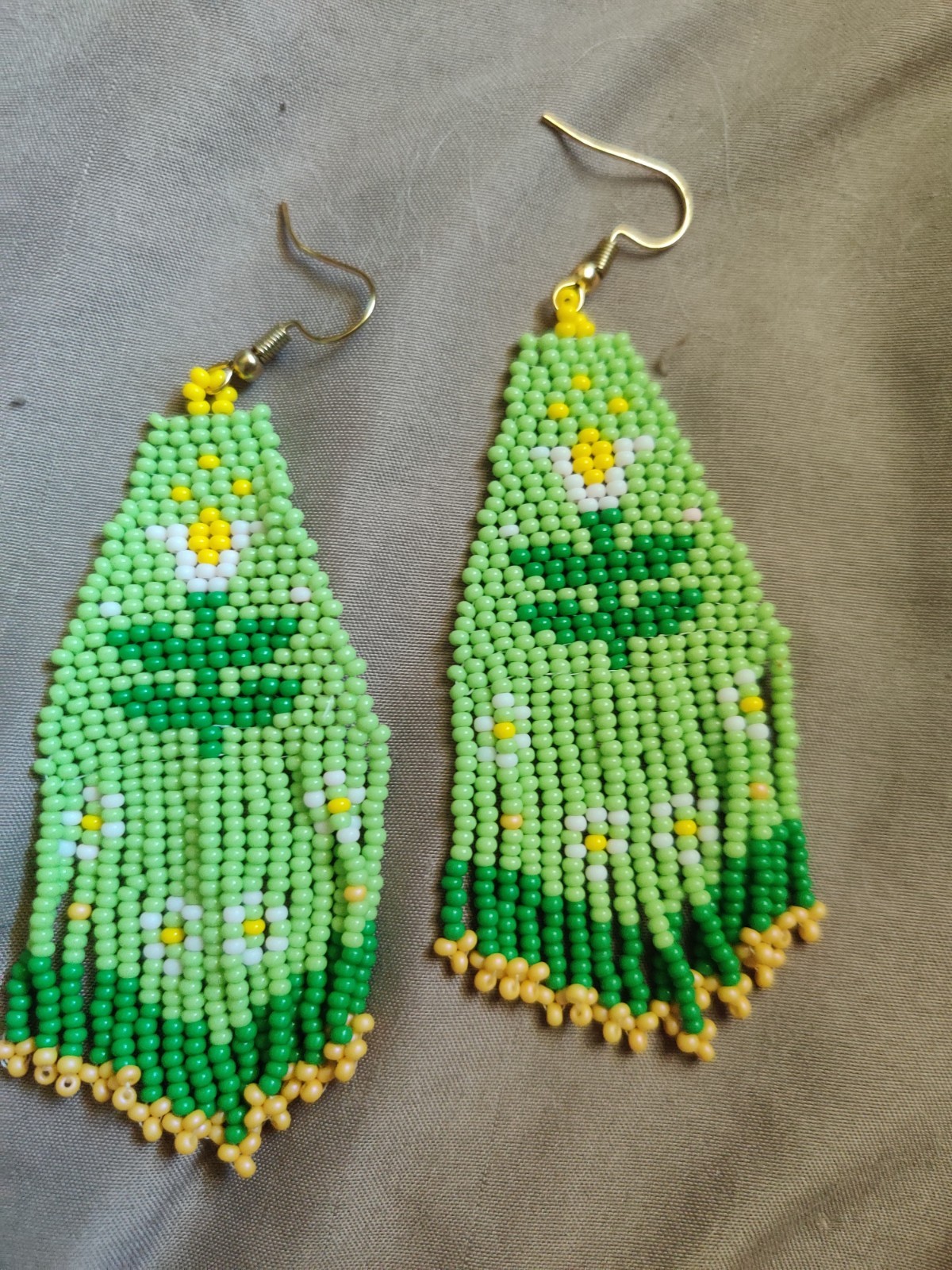 Handmade beaded earrings