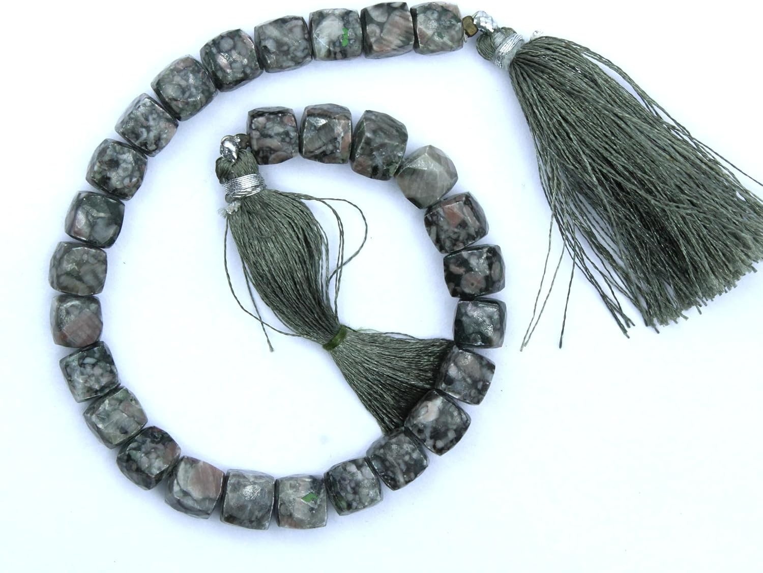 Natural 27 Pieces Faceted Agate Cube Beads 7-7.5 mm Approx.
