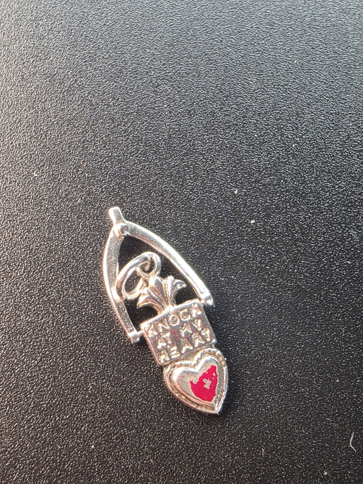 vintage sterling silver door knocker charm/pendant 1.18g