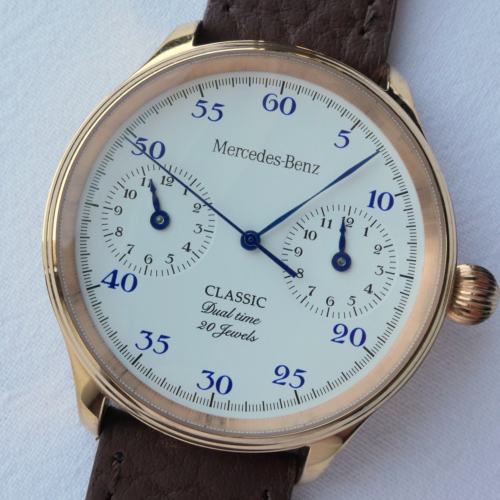 Mercedes Benz Classic Dual Time Zone Design Car Accessory GMT Automatic Watch