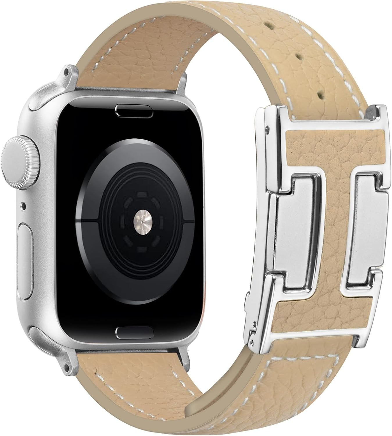 Leather Magnetic Band Compatible with Apple Watch Bands 38Mm 40Mm 41Mm 42Mm 44Mm
