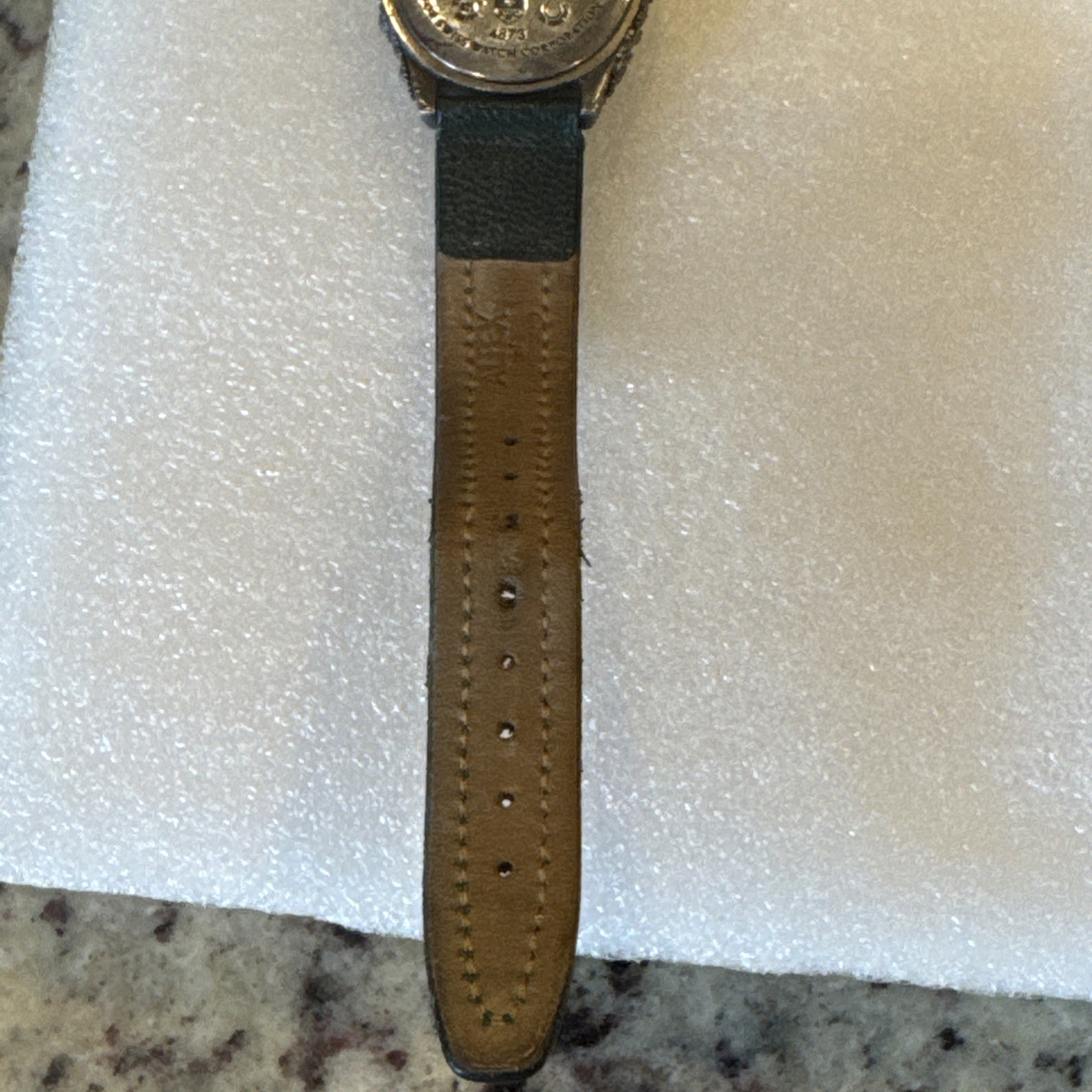 John Hardy Watch Gold Original Green Crocodile Band 4873 Please Read Description