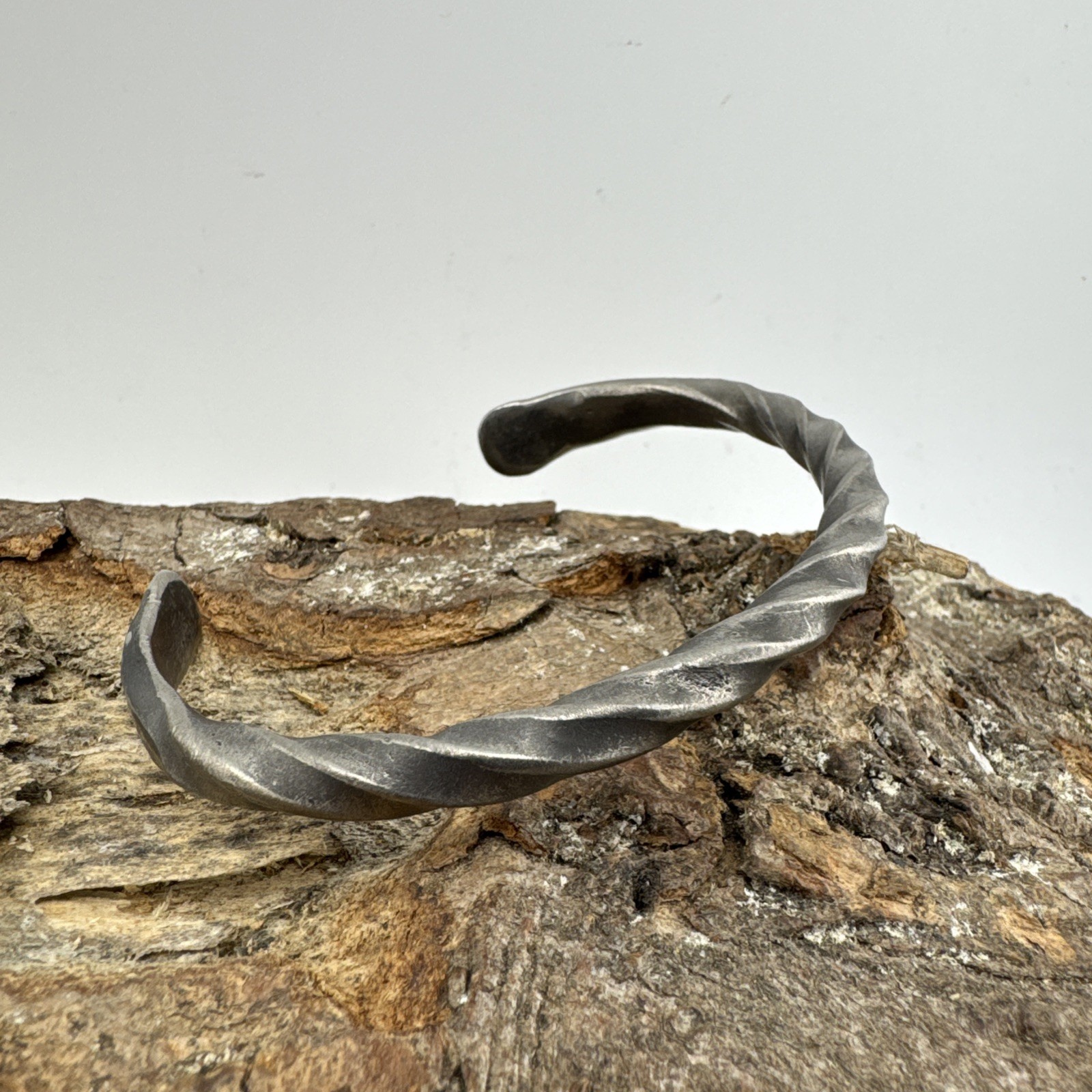 Oath ring XXL Hand forged Stainless Steel Cuff Bracelet Unisex Free UK Postage
