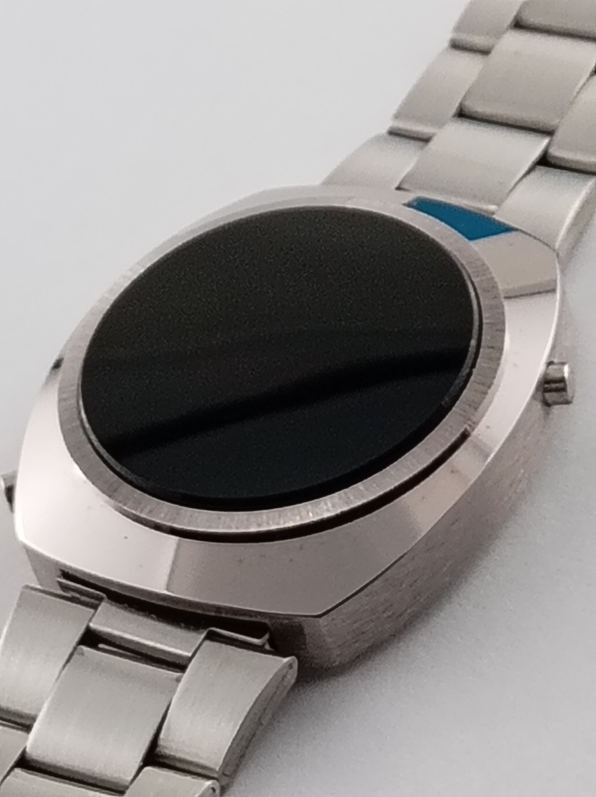 Microsonic NOS Rare Old Vintage 1970s Digital LED L.E.D LCD Mens Swiss Watch