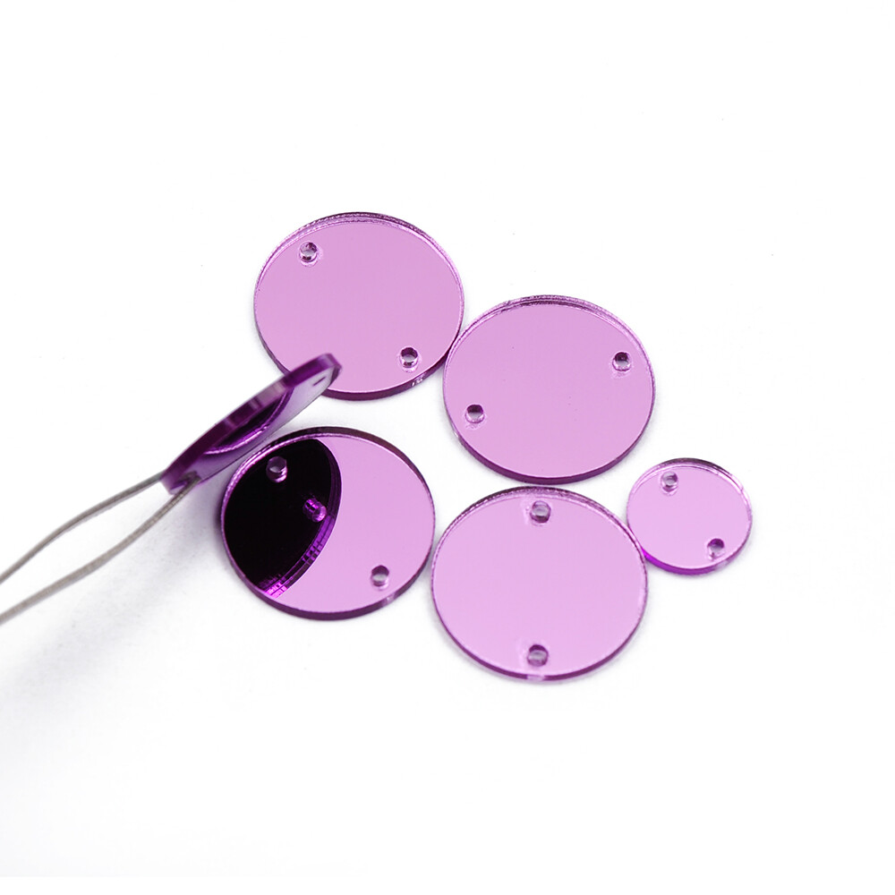 30pcs Round 8 Kinds Of Colors To Choose Gymnastics Rhinestones Sew on Acrylic