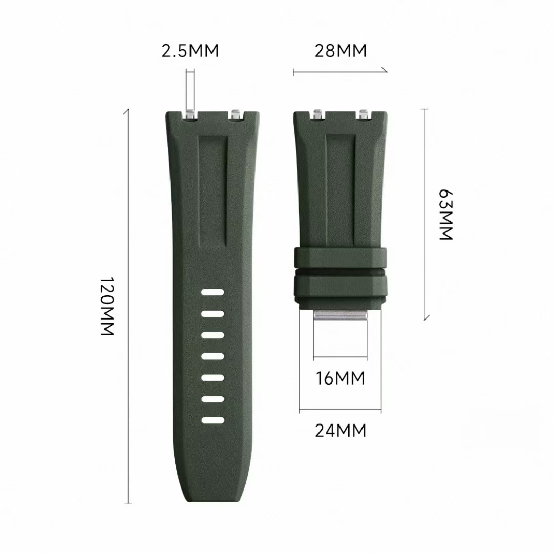 Quick Change FKM Rubber Strap Fit Audemars Piguet Royal Oak Offshore Diver 15720