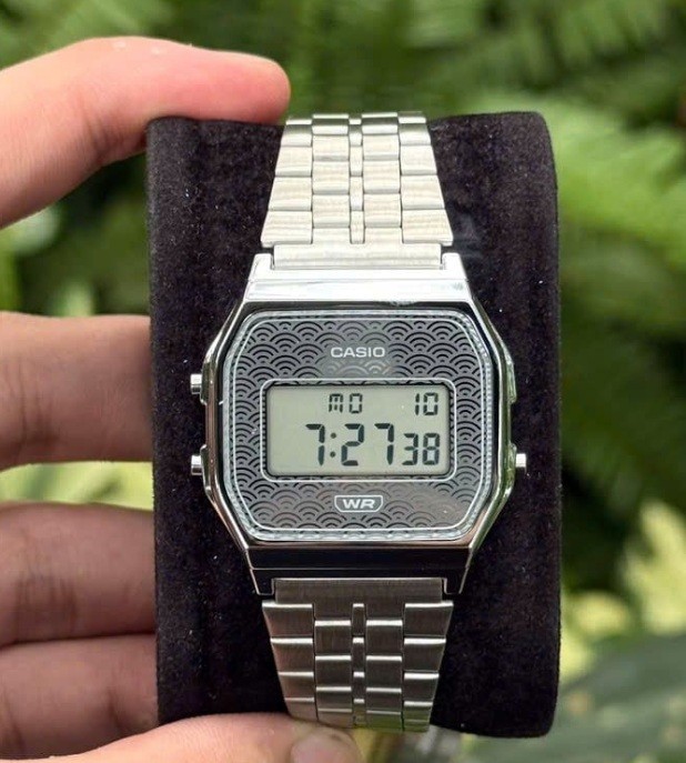 Casio A159WEVJ-7D Grey Digital Stainless Steel Classic Design Unisex Japan Watch