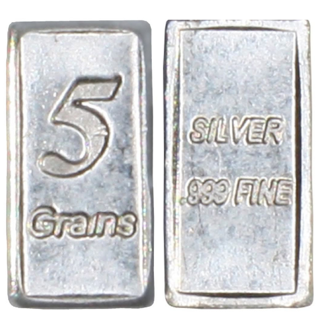 100 LOT Silver Bars 32 grams Pure 999 Fine Solid 5GN Bullion Precious Metal Shot