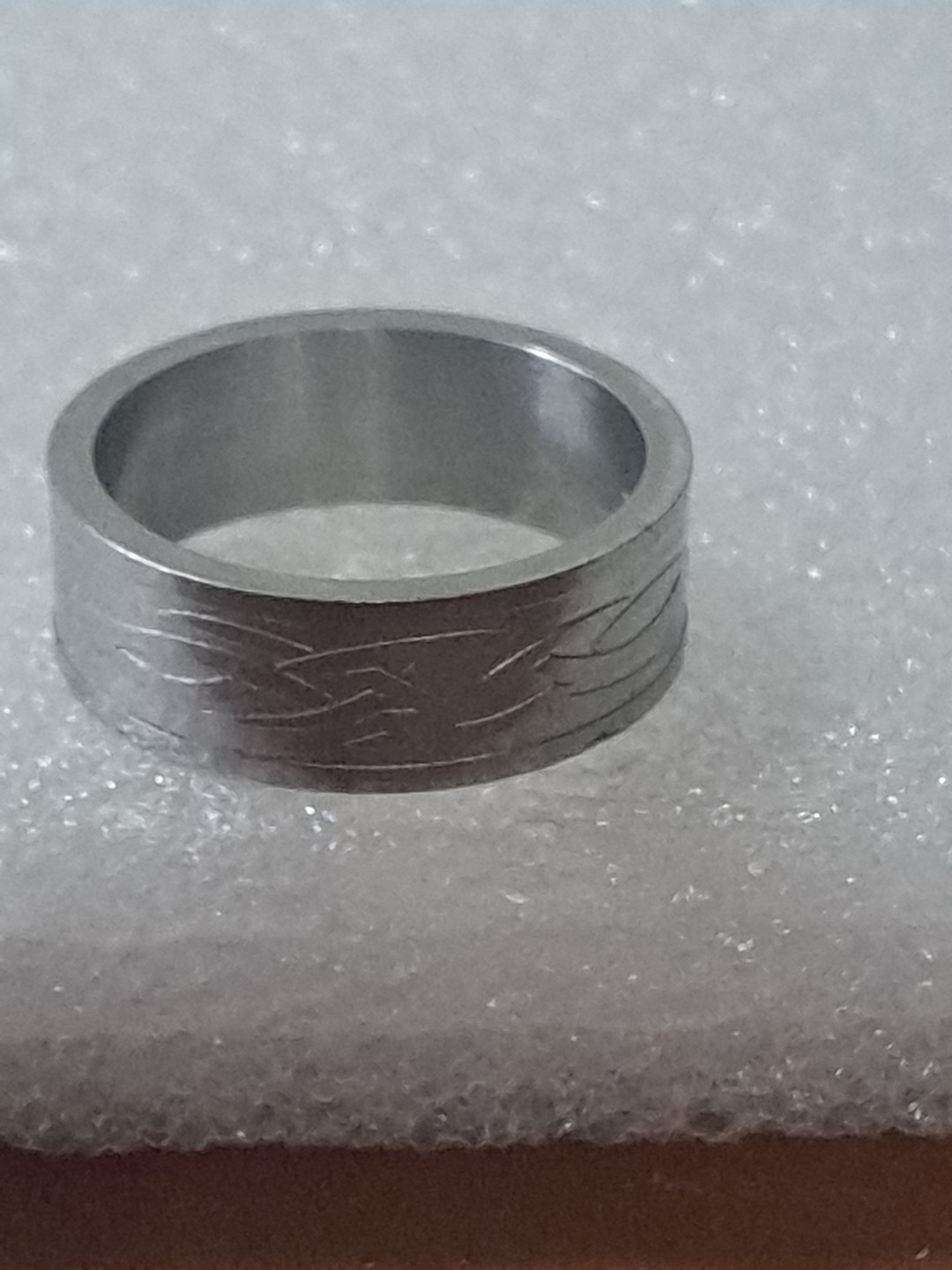 3 Metal Rings Heart Beat Wedding Band, Celtic Tribal Knot & Smooth Size In Pics
