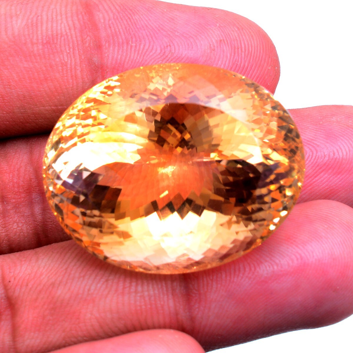 100.00 Cts VVS Natural Citrine AAA Untreated Huge Fiery Certified Loose Gemstone