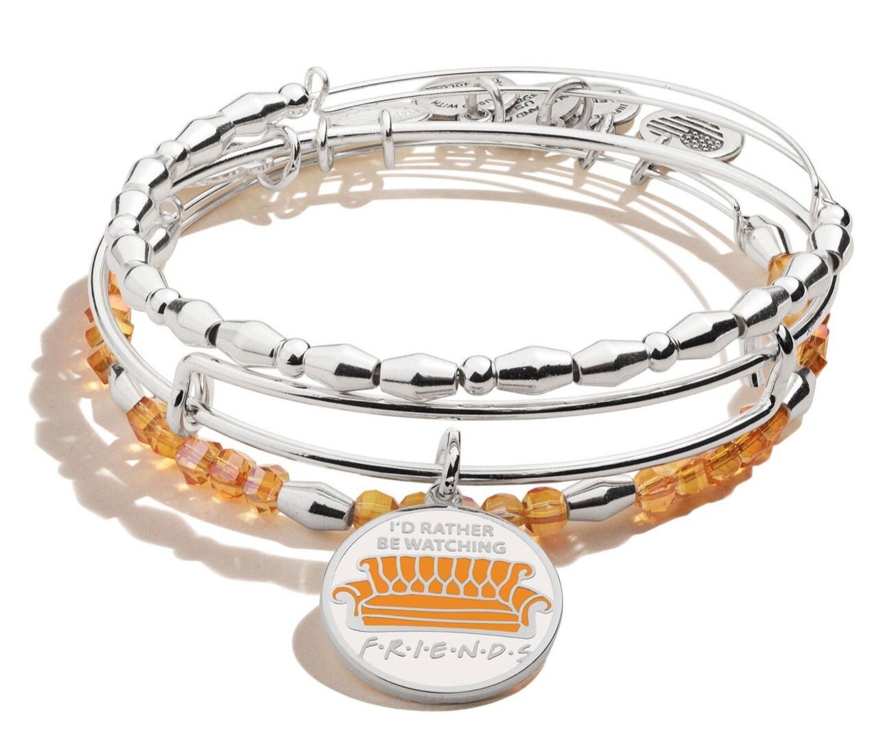 Alex and Ani FRIENDS’ Couch TV Show Set of 3 Bangle Bracelets