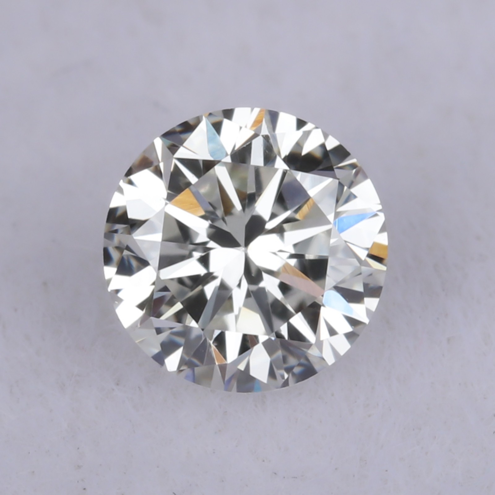 0.36 Ct. Natural Round Cut White F Color Diamond, VVS2 Clarity EGL Certified