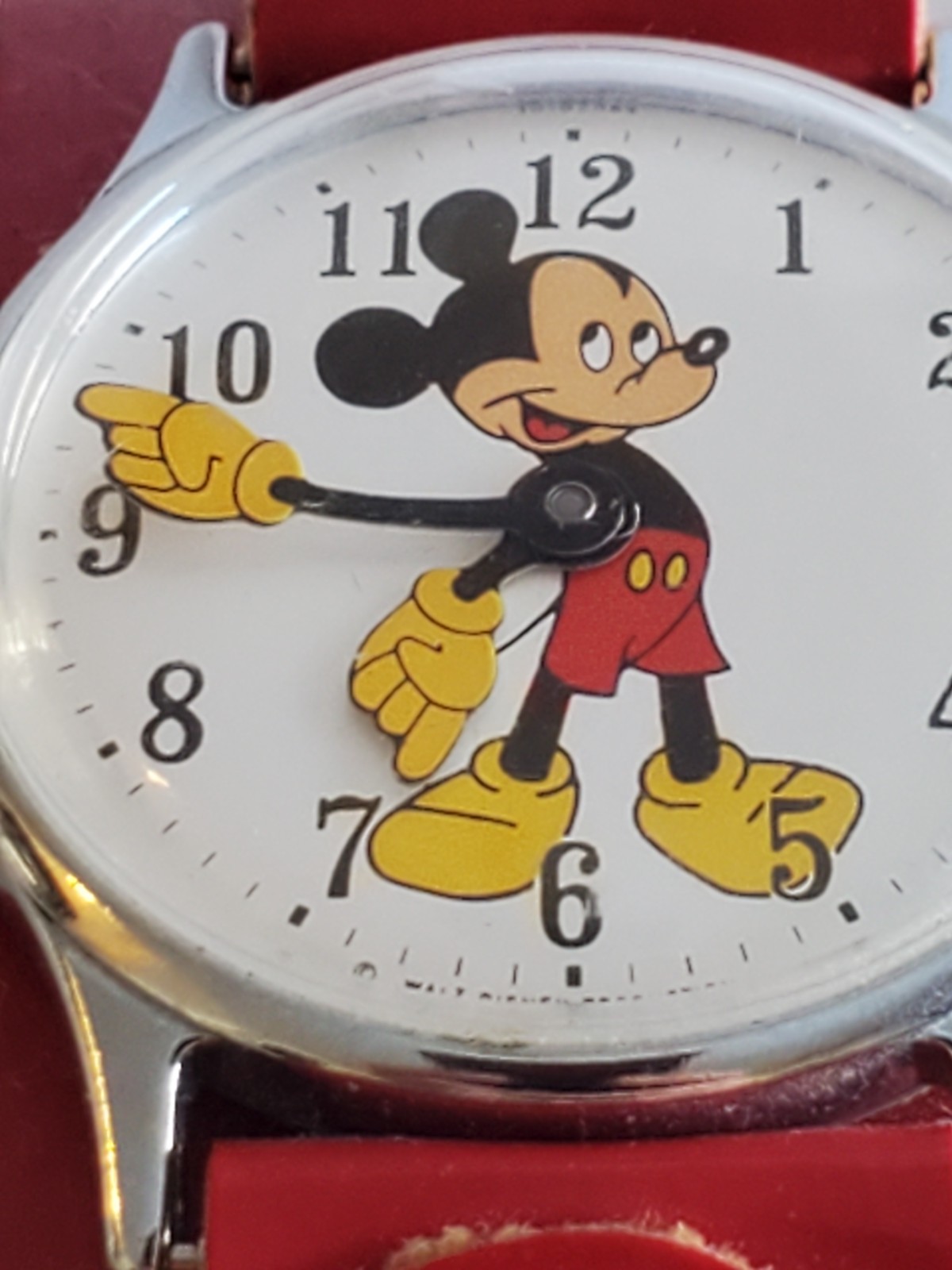 Vintage Mickey Mouse Watch Ingersoll Timex Disney Mechanical WORKS GREAT