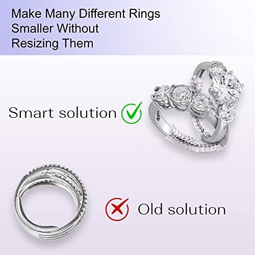 Ring Sizer Adjuster for Loose Rings – 20 Pack with 4 Sizes for Different Band