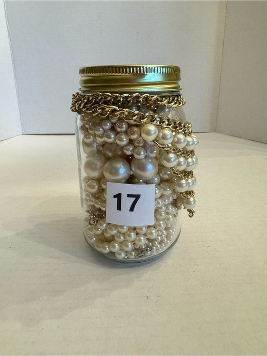 Mystery Jewelry Jar #17 Wearable Quality Pieces 1-2 lb Necklace Bracelet Earring