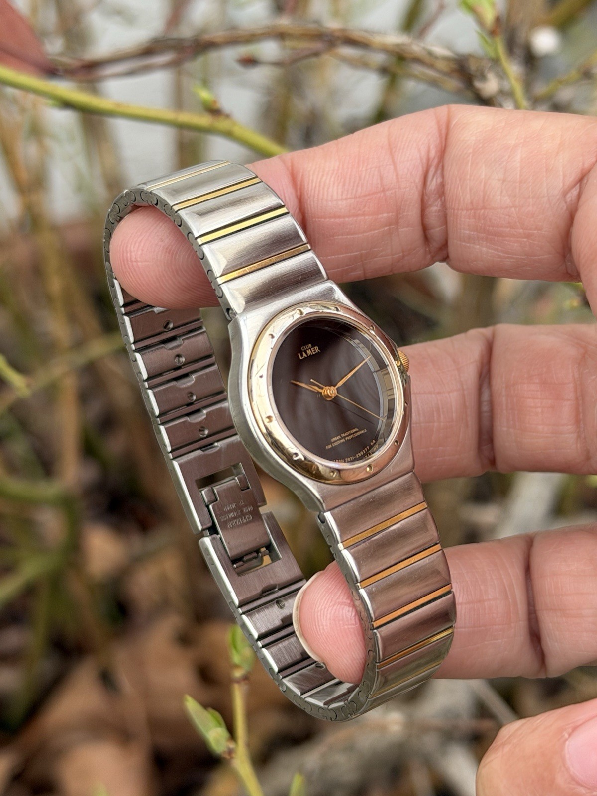 Vtg 1987 Citizen Club La Mer 2931-295650 Two-Tone Women’s Watch