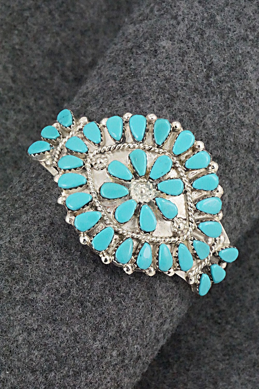 Turquoise & Sterling Silver Bracelet – Evangeline Tsabetsaye