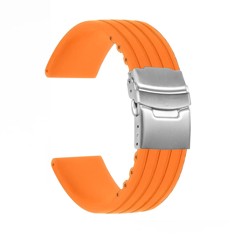 Cuttable Silicone Rubber Watch Band Watch Strap Replacement Bracelet 18 20 22 24