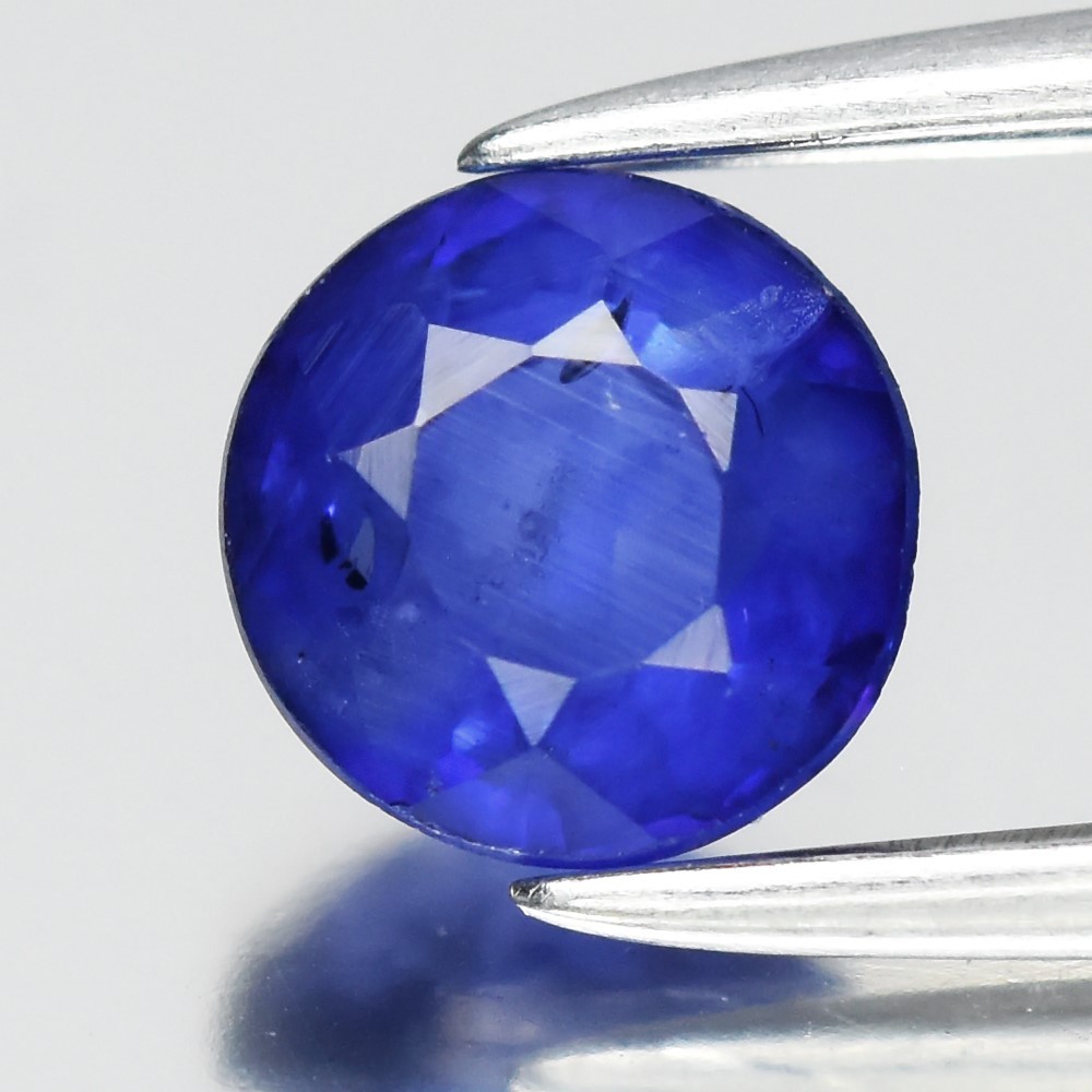 💎 0.73ct 5mm Round Blue Sapphire – Ceylon Gemstone