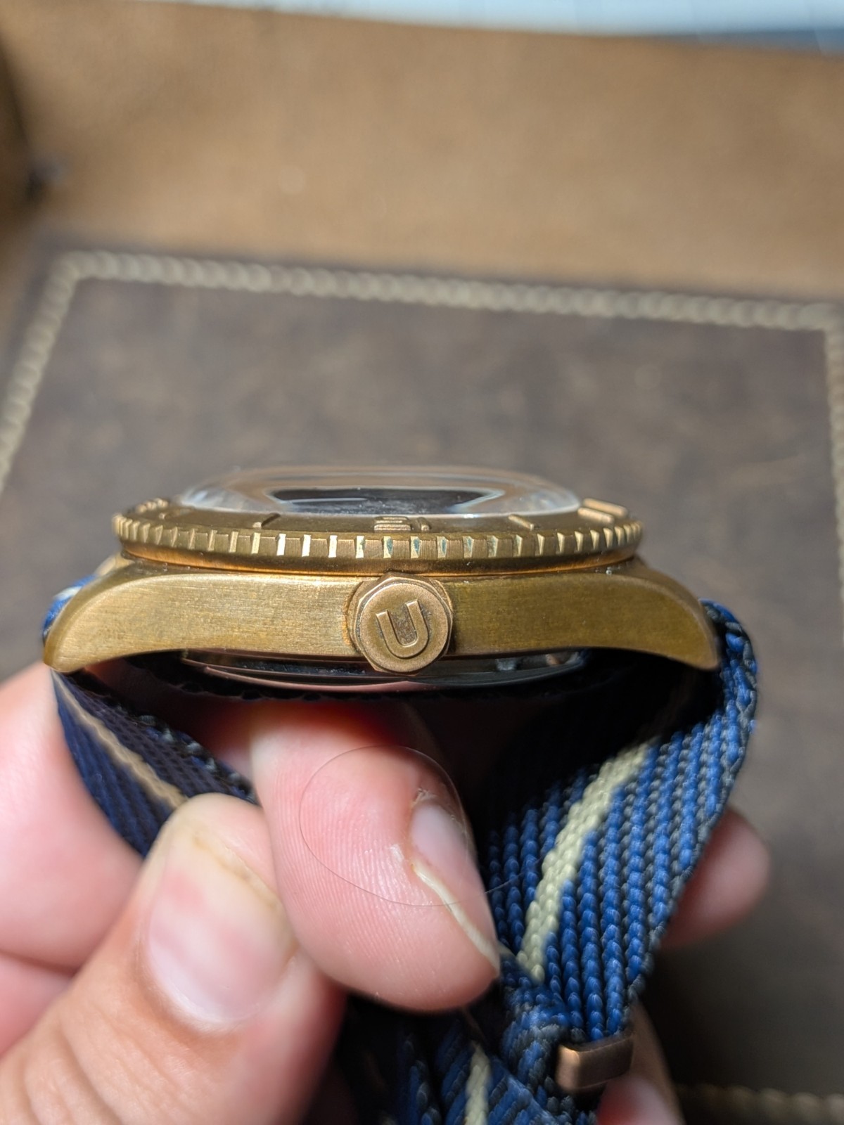 Undone Basecamp Arabian Nights Limited Edition Bronze Lapis Lazuli Watch