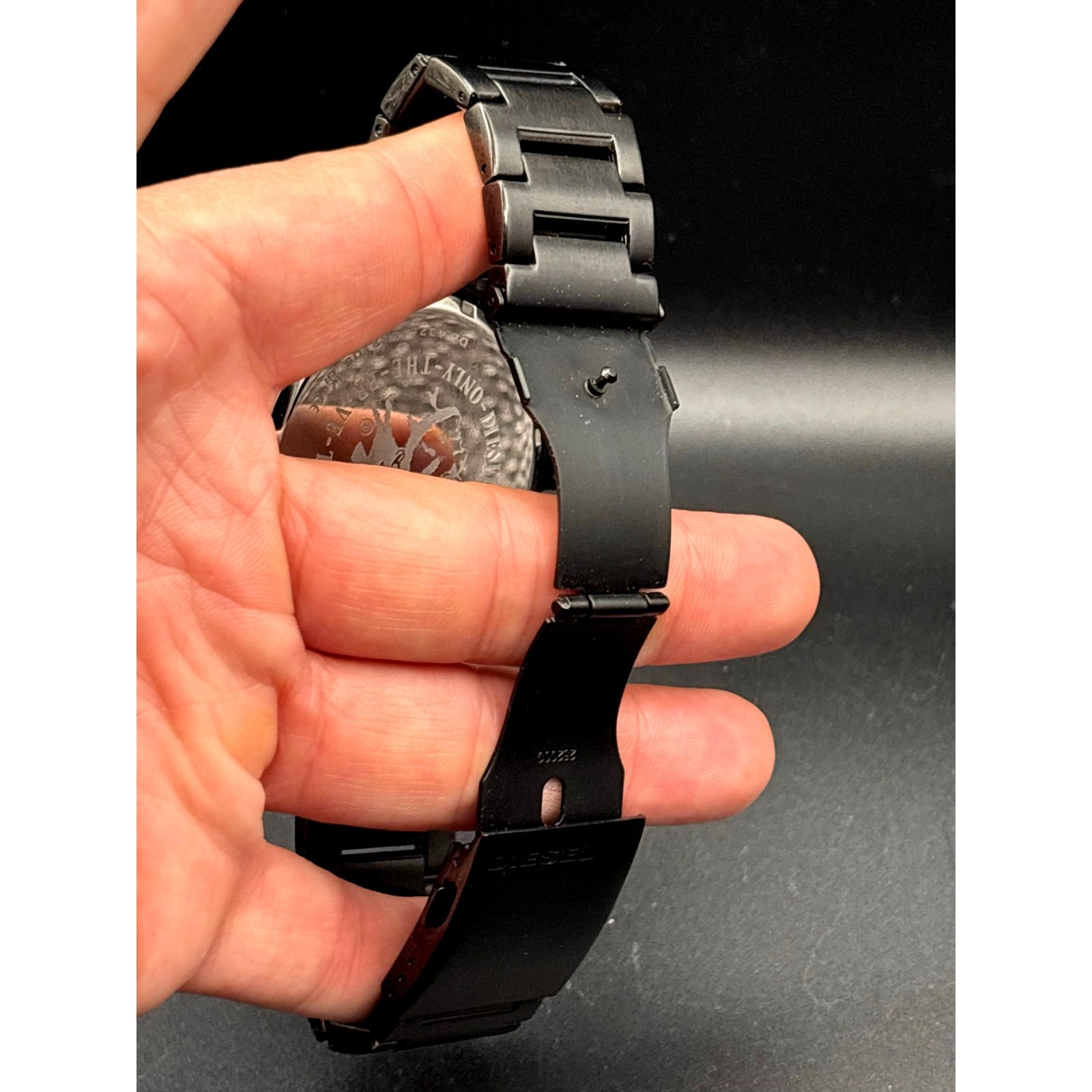 Diesel DZ4326 Men’s Double Down Chronograph Black Stainless Steel Watch NWOT