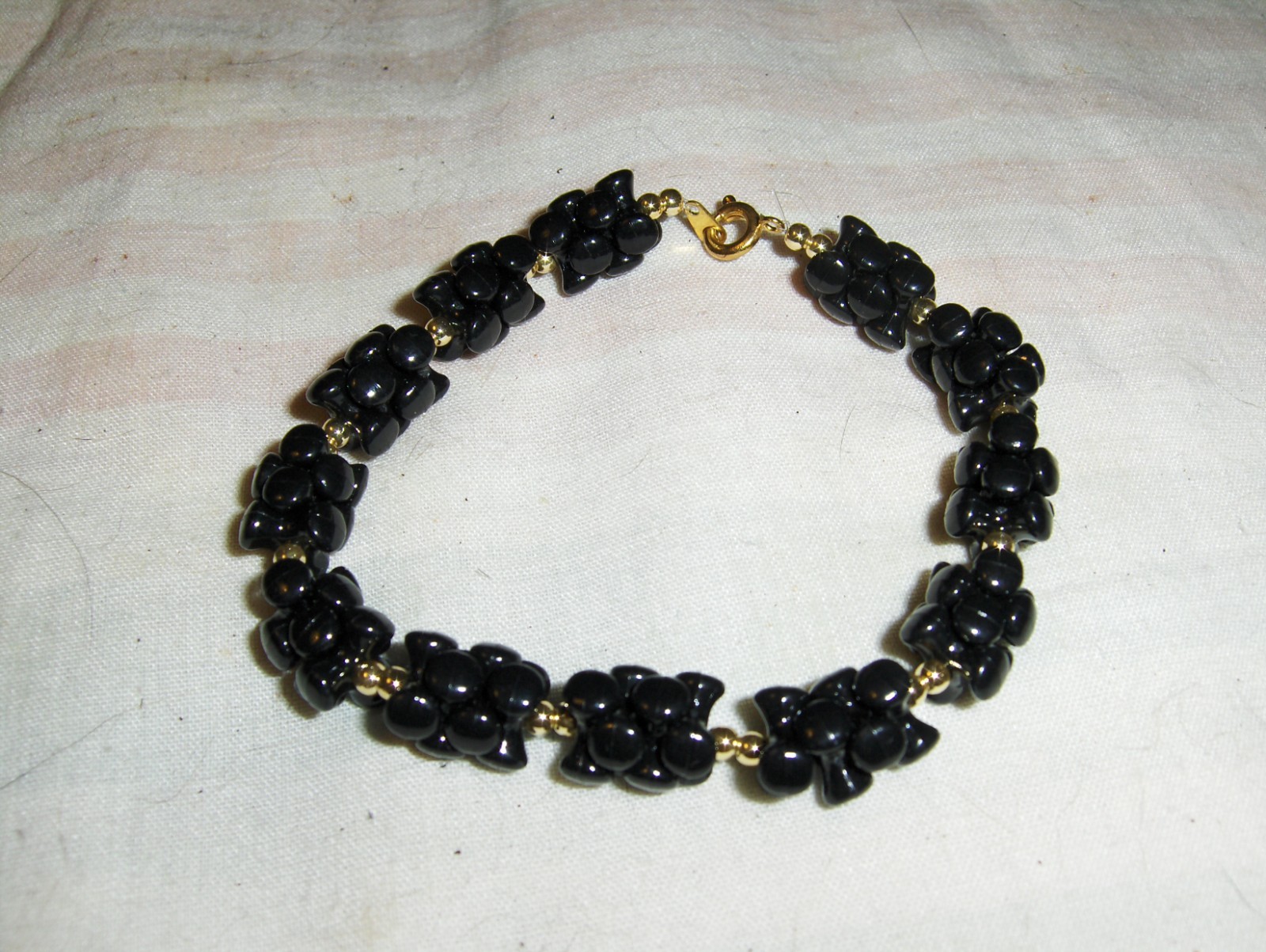 “Solid Blocks” beaded bracelets
