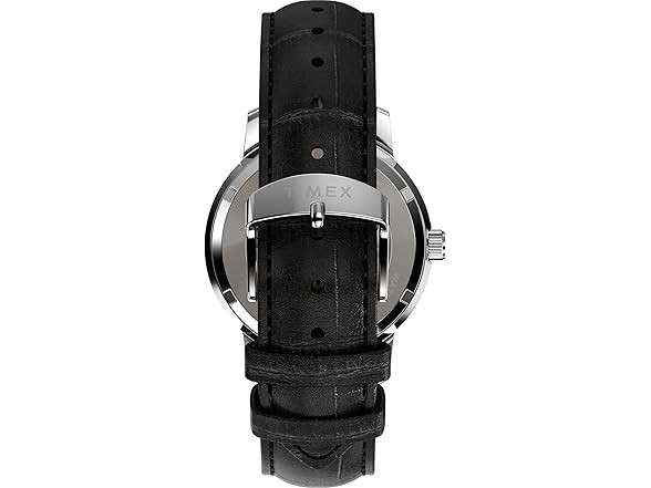 Timex Marlin Men’s Watch TW2Y54400VQ, 38mm Green Crosshair Dial Black Leather