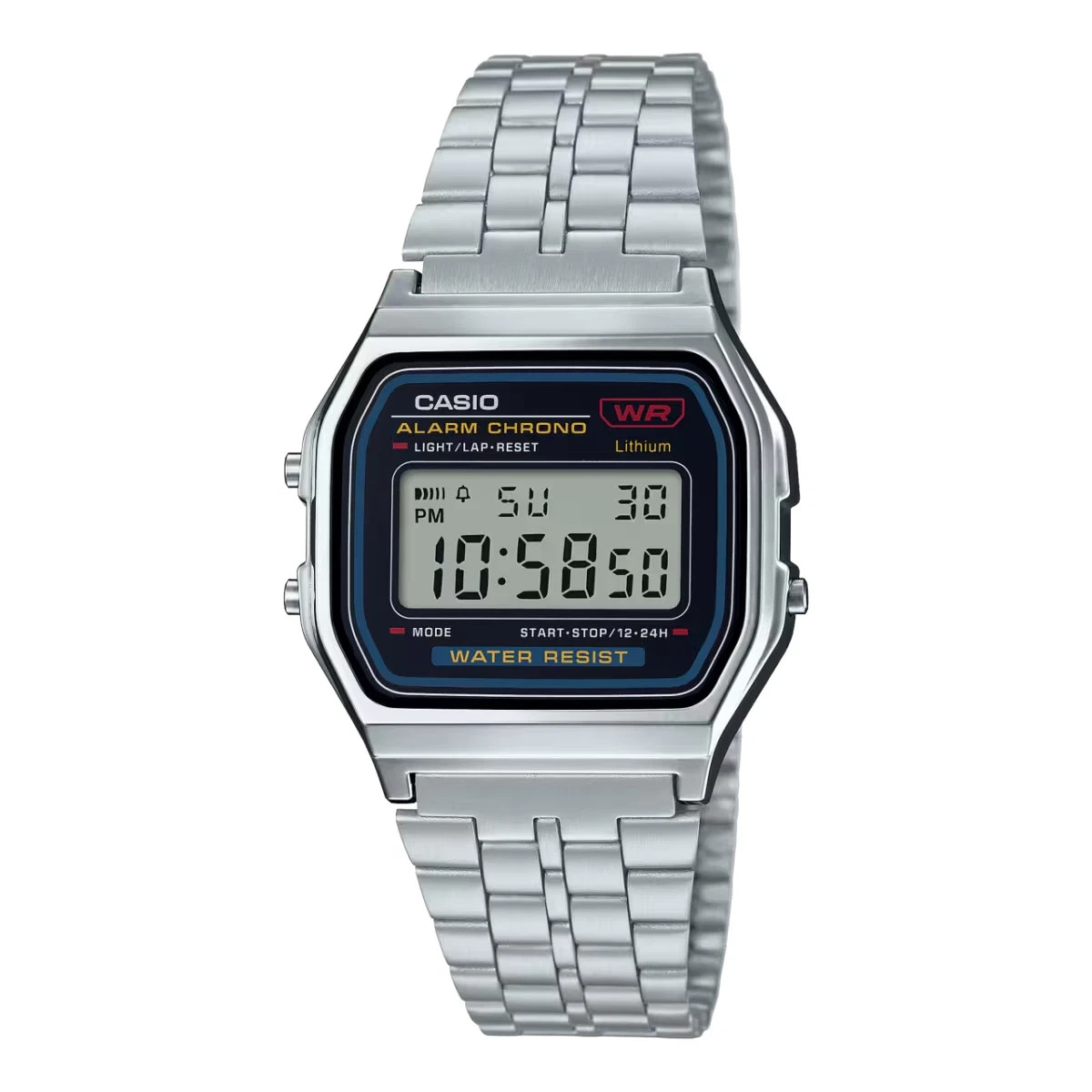 Casio A159WA-N1JH Made in Japan Vintage Digital Watch NEW Box Retro Alarm Chrono