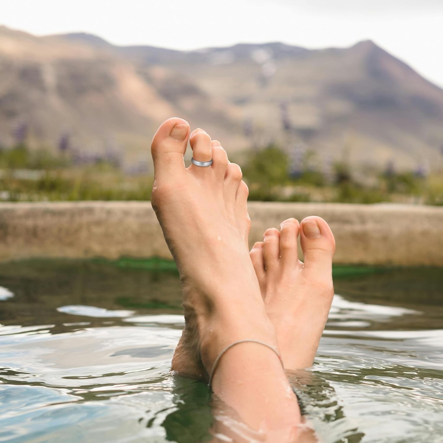 Minimalist Waterproof Toe Rings – 925 Sterling Silver Band for Every Occasion