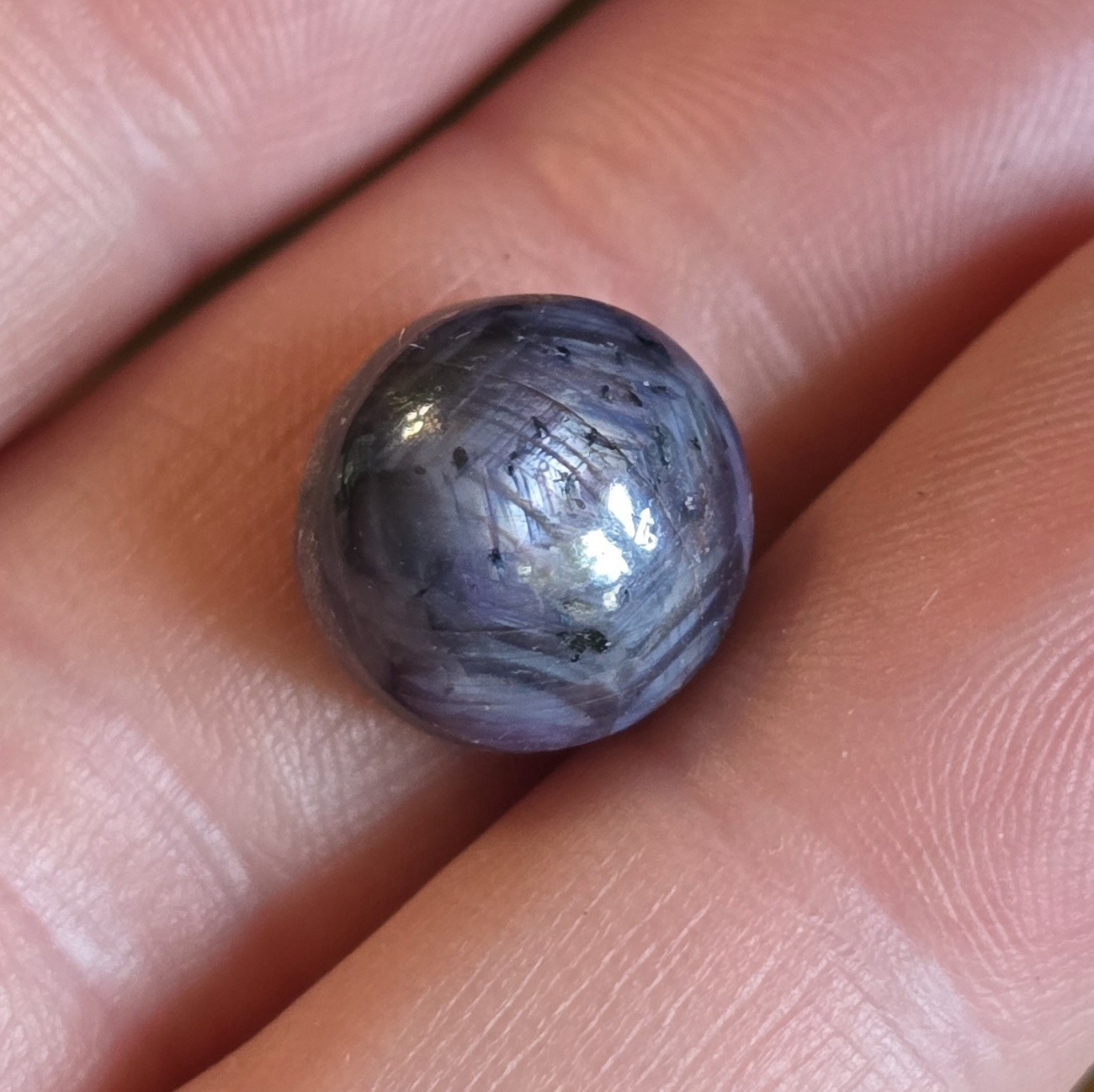 Natural Star Sapphire Purple Round Cabochon Untreated Loose Gemstone Cab