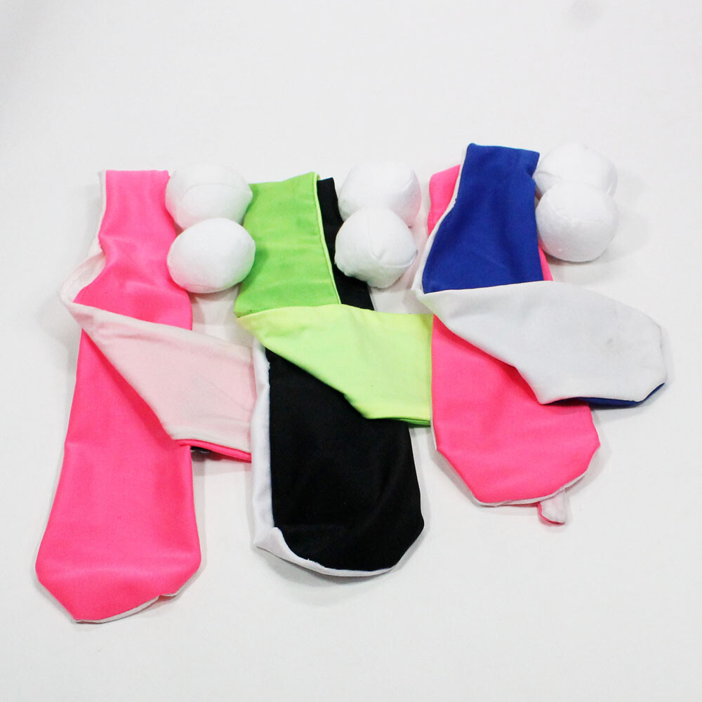 3 Sets of Kids Sock Poi Miscellaneous Colors Mismatched Shelf Wear 21 inches