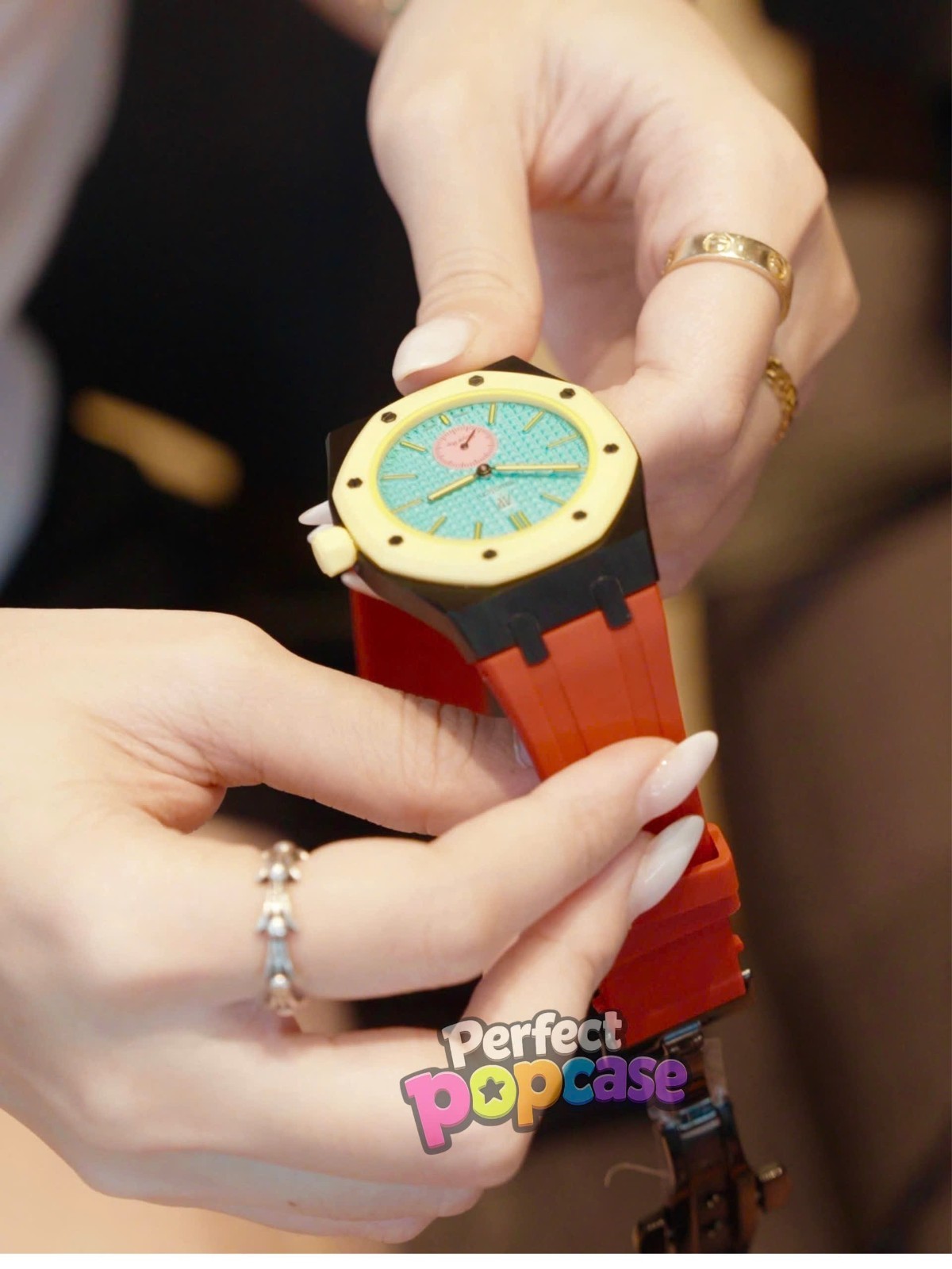 AP X Swatch Luxury Custom Case/ Band Royal Pop Swiss Luxury 316L STAINLESS STEEL