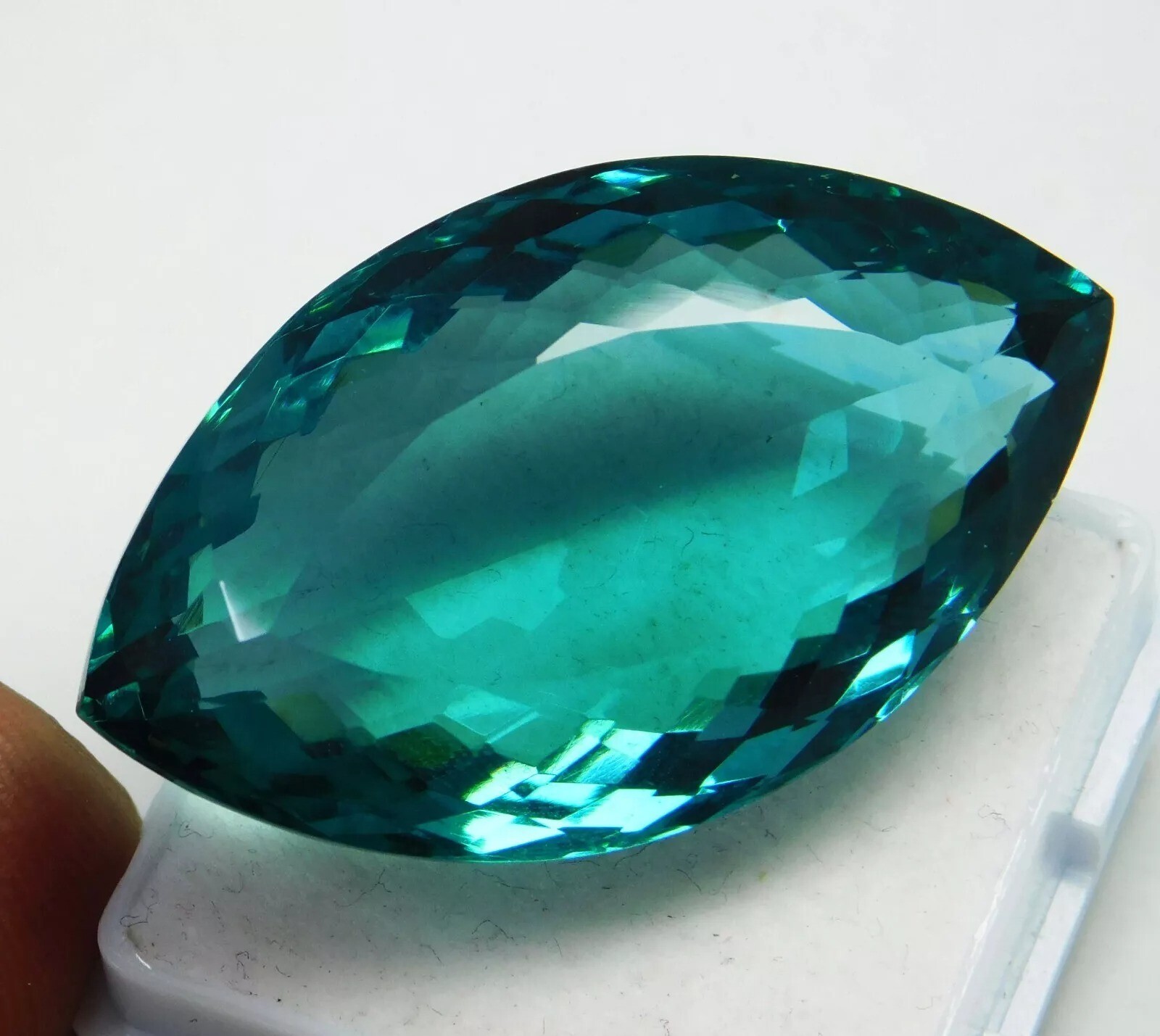 Brazilian Teal Blue Topaz Marquise Cut Natural 56-58 Ct Loose Certified Gemstone