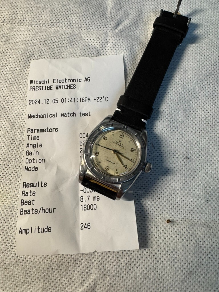 Rolex Chronometer Bubbleback ref.3372 17 Jewels cal.N-A Watch Serviced!!!