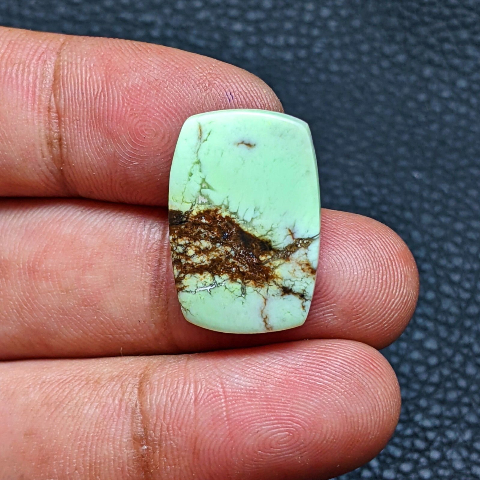 Natural Lemon Chrysoprase Cushion Shape Cabochon Loose Gemstone 20x12mm