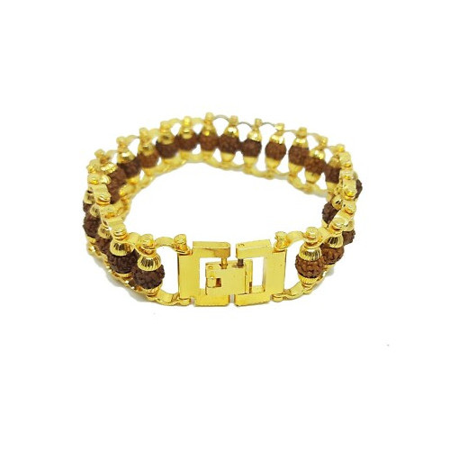 5 Face Rudraksha Bracelet With Asthadhatu Metal 5 Mukhi Rudraksh Energized