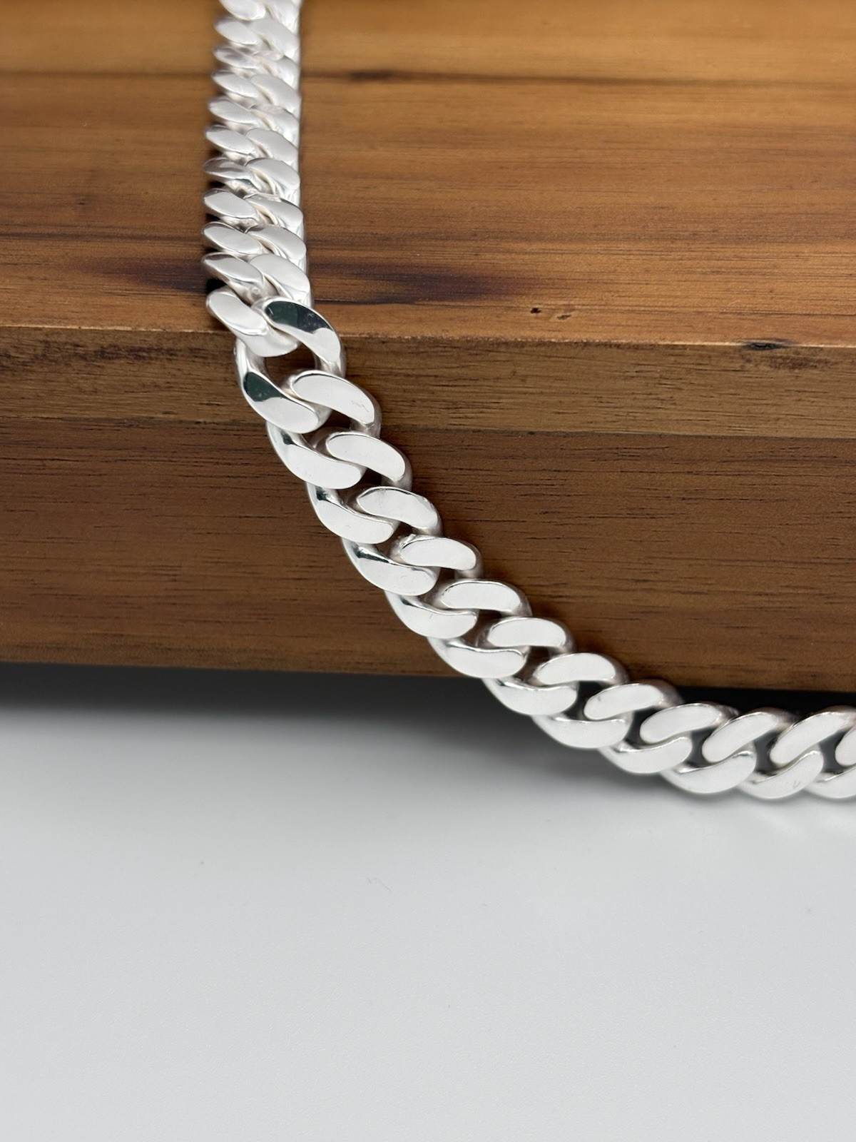 28 INCH 10MM .999 SOLID FINE SILVER CUBAN INFINITY LINK CHAIN NECKLACE 137.6G