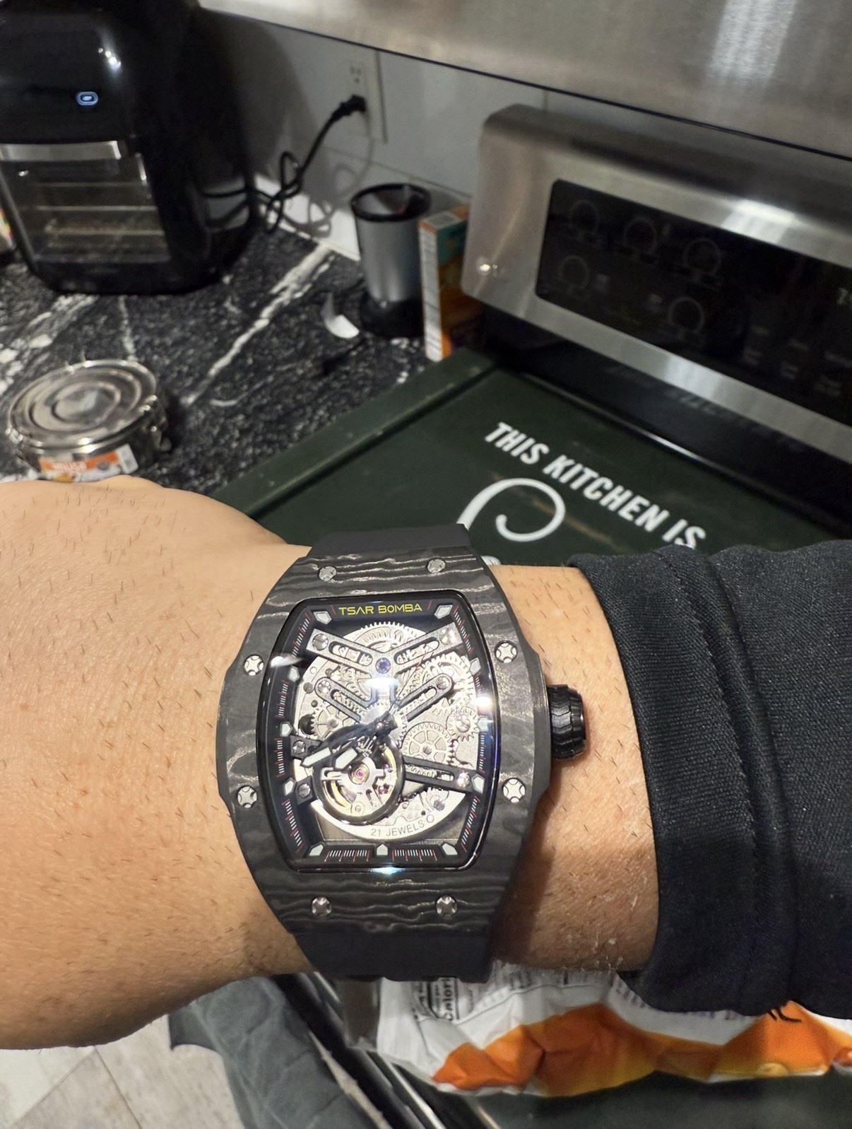 TSAR BOMBA Atomic Watch Interchangeable FULL CARBON FIBER EDITION (54/300) RARE