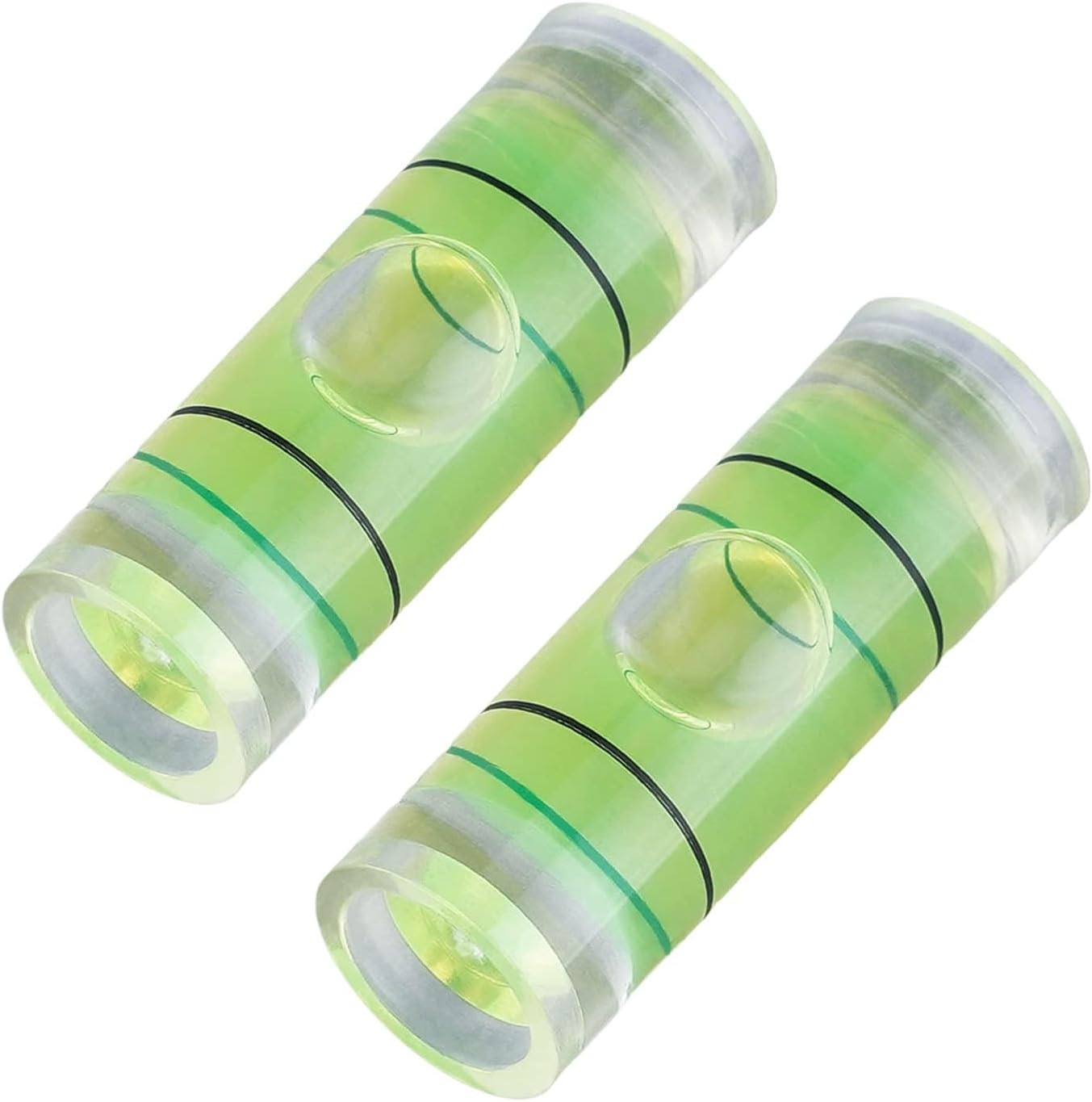Small Cylindrical Bubble Spirit Level Vials 8×23Mm/0.3×0.9 Inch PMMA Frame Mural