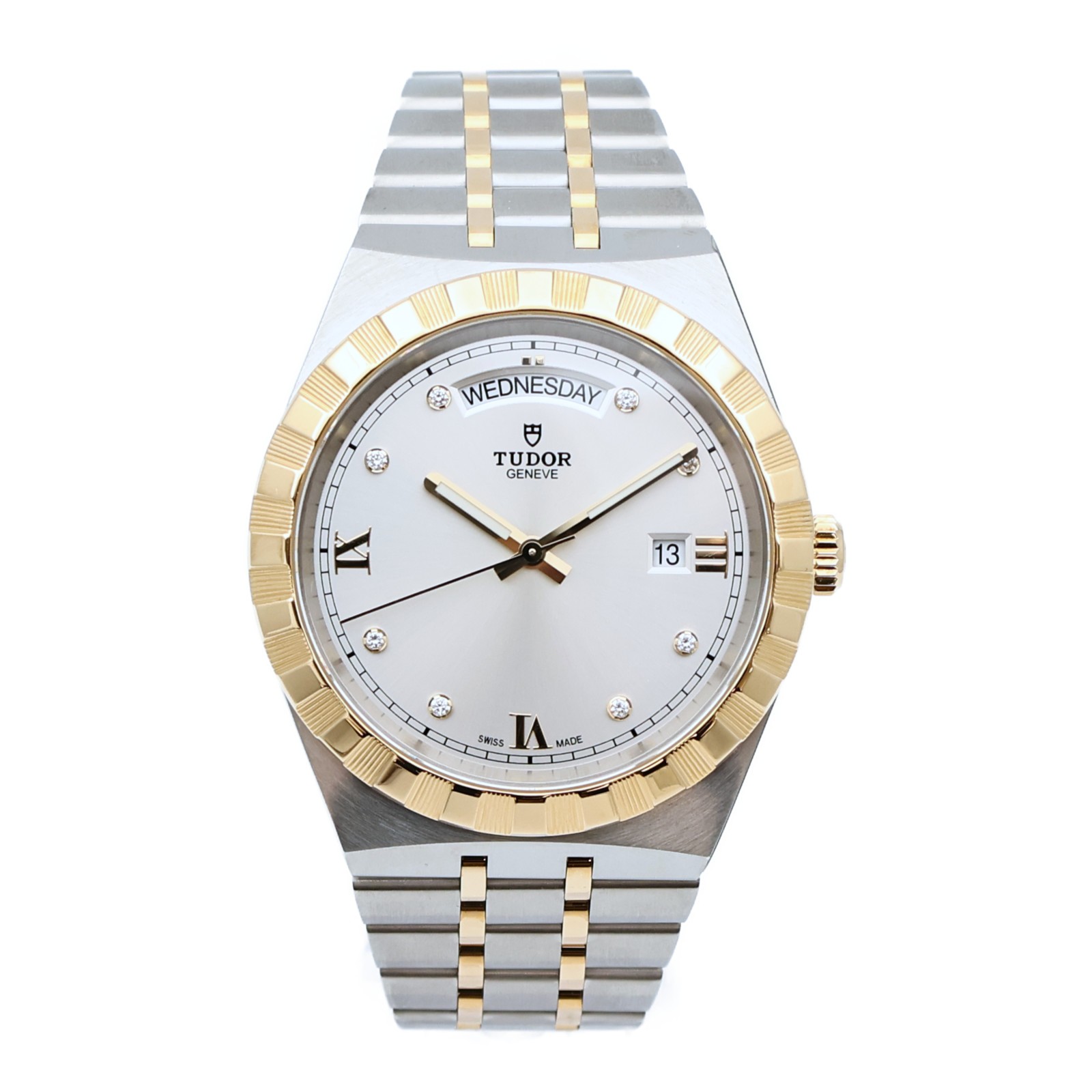 TUDOR Royal Automatic Watch 28603 Stainless Steel/18K Yellow Gold Silver