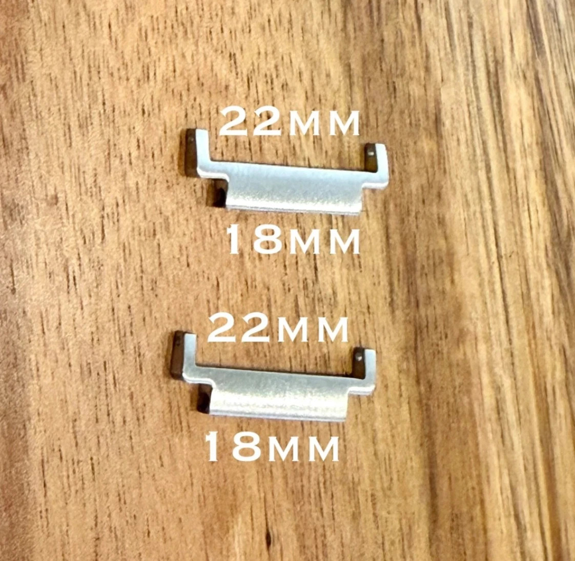 Watch Strap adapter For CASIO AE1200 Mod 18mmTO22mm Metal Stainless Steel-Silve