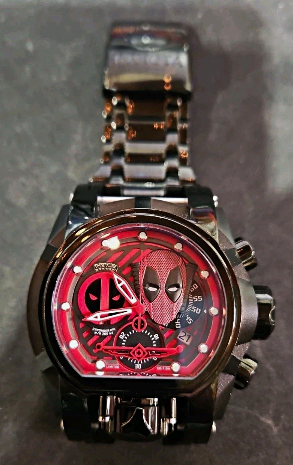 Invicta 29467 Marvel Deadpool Limited 0139/3000 Automatic Chronograph 52mm Watch
