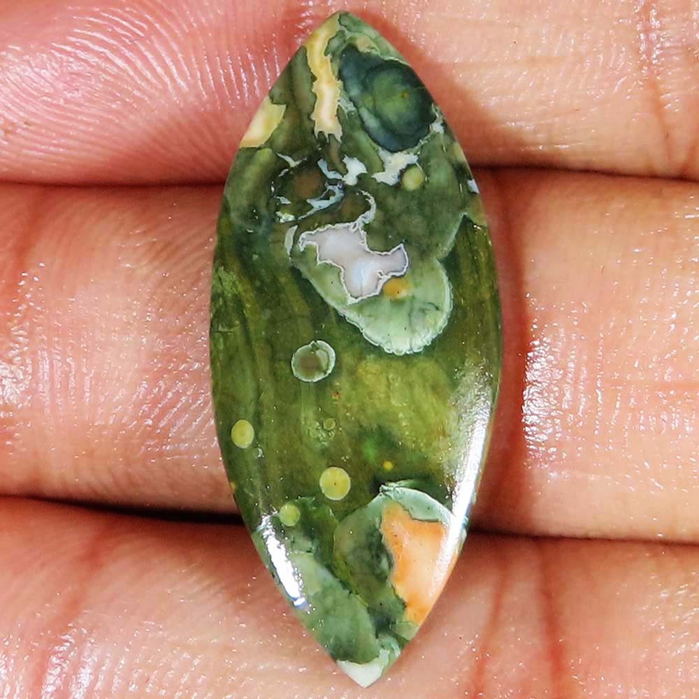 natural RHYOLITE OPAL marquise shape loose gemstone 13.30 Cts. (15 x 15 x 03 mm)