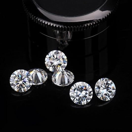 1.0ct/Bag Small Size Moissanite Loose Stones Real D VVS1 Excellent Round Cut